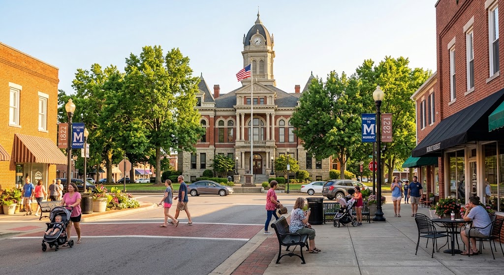 Downtown Murray, Kentucky courthouse square