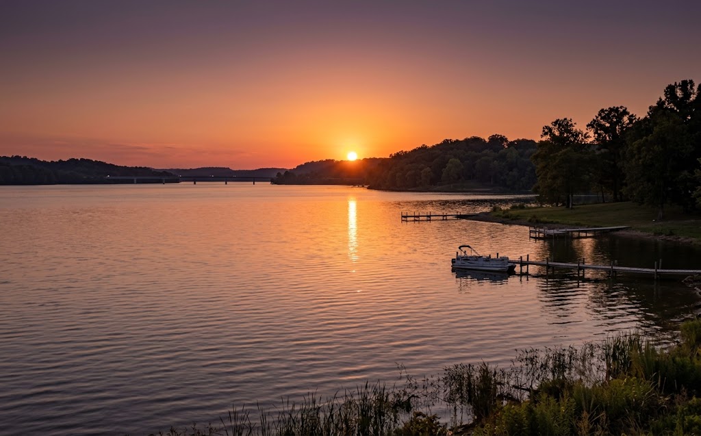 Lake Barkley near Cadiz, Kentucky at sunset